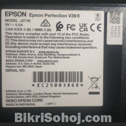 Epson Perfection V39 ( High regulation scanner)